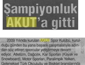 Şampiyonluk AKUT’a Gitti