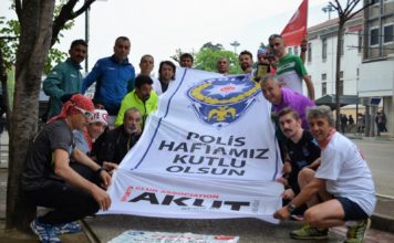 AKUT Spor Kulübü Sporcuları Polisler İçin Koştu