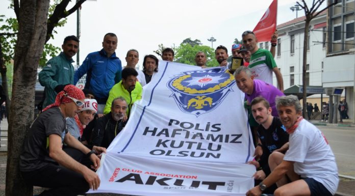 AKUT Spor Kulübü Sporcuları Polisler İçin Koştu