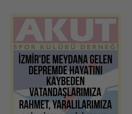 Tüm Halkımıza Geçmiş Olsun.