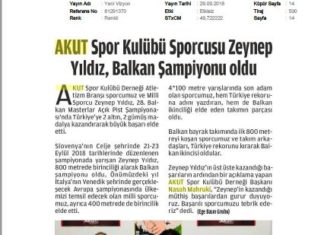 Zeynep Yıldız Balkan Şampiyonu Oldu