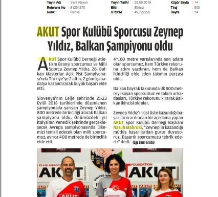 Zeynep Yıldız Balkan Şampiyonu Oldu