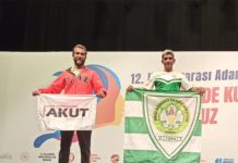 AKUT Sporcusu Hasan Sarışın Yine Kürsüde
