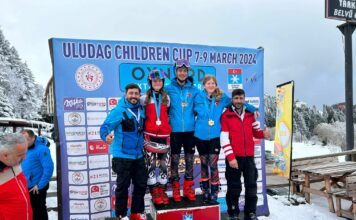 “Fis Alpine Children Cup” da AKUT Spor Kulübü Sporcuları Kürsüde