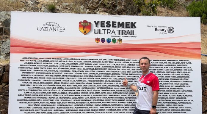 AKUT SK Sporcusu Gaziantep Yesemek Ultra Maratonunda Koştu.