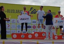 Sporcumuz Aydın Özkan Edirne de Kürsüde