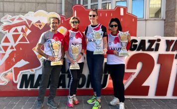6. Gaziantep Yarı Maratonunda AKUT SK Sporcuları kürsü gördü.